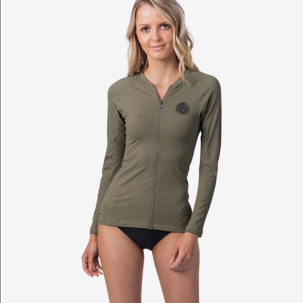 🌴🔆RIP CURL- PREMIUM ZIP UP RASH GURAD🔆🌴 - Picture 3 of 13
